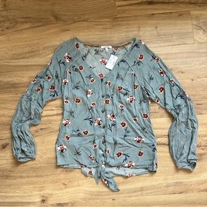 MAURICES Floral Boho Top